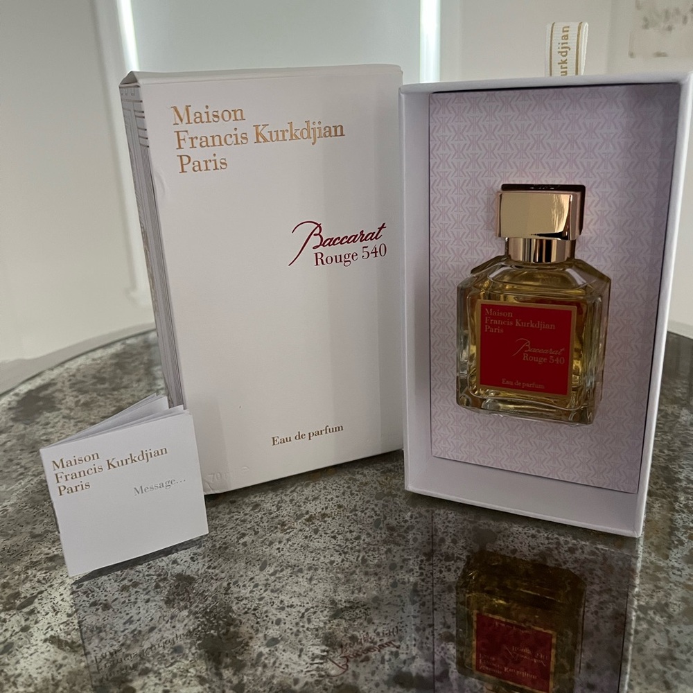 Maison Francis Kurkdjian Rouge 540 Fragrance in Gold and Red